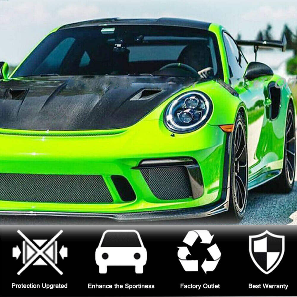Covers on the front bumper V2 (for GT3 (RS) 2017-2019, Carbon) for Porsche 911 2012-2018 - image 3