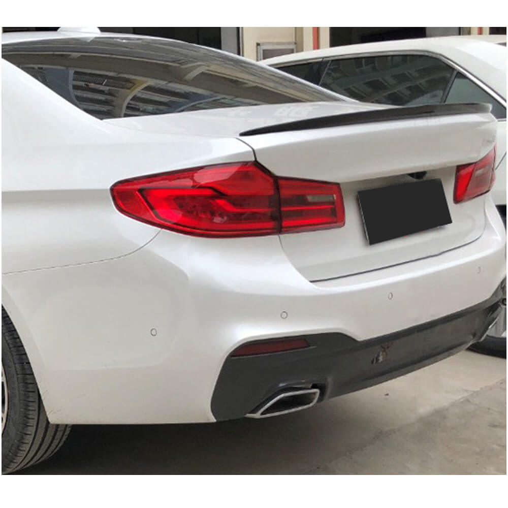 Rear Trunk Spoiler Carbon Fiber V8 (SD) for BMW 5 Series G30/31 2017-2023 - image 3