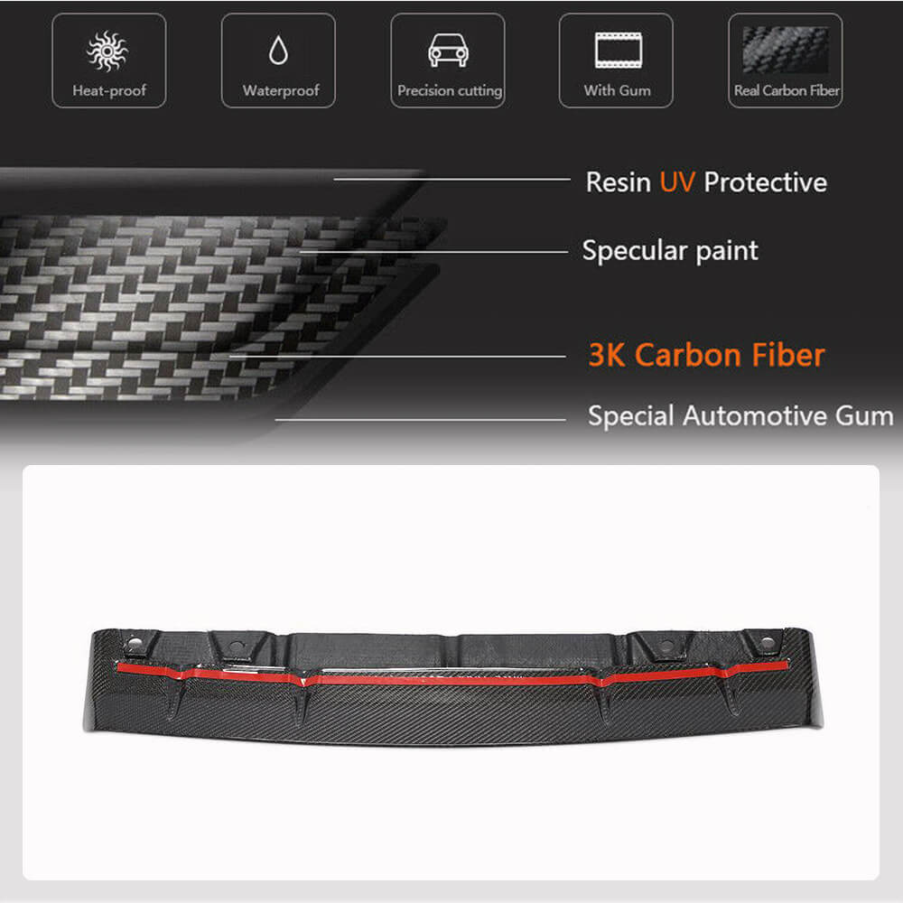 Rear bumper diffuser V2 (2021-2023, Carbon) for Subaru BRZ 2021- - image 3