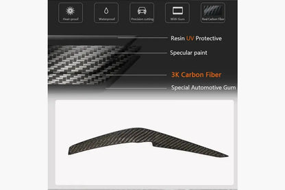 Front bumper lip (for S-Line 2019-2024, Carbon) for Audi A4 B9 2015-2024 - image 3