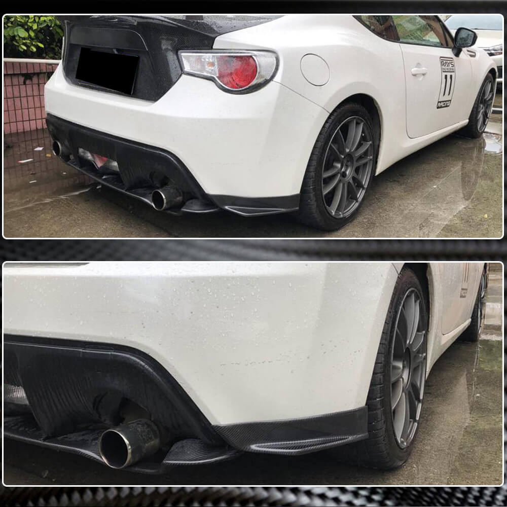 Rear bumper covers V1 (Carbon) for Subaru BRZ 2012-2021 - image 3