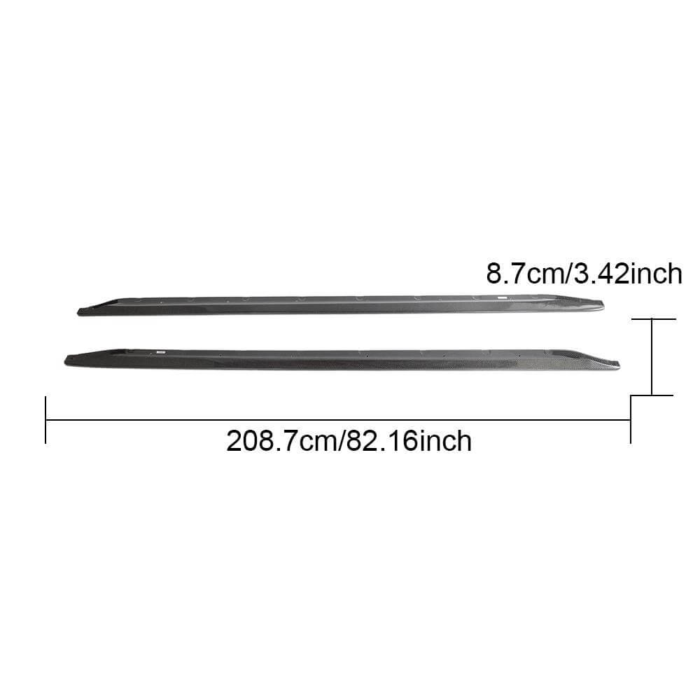 Side Skirt Extensions V3 (for G80, Carbon) for BMW 3 Series G20/21 2018- - image 3