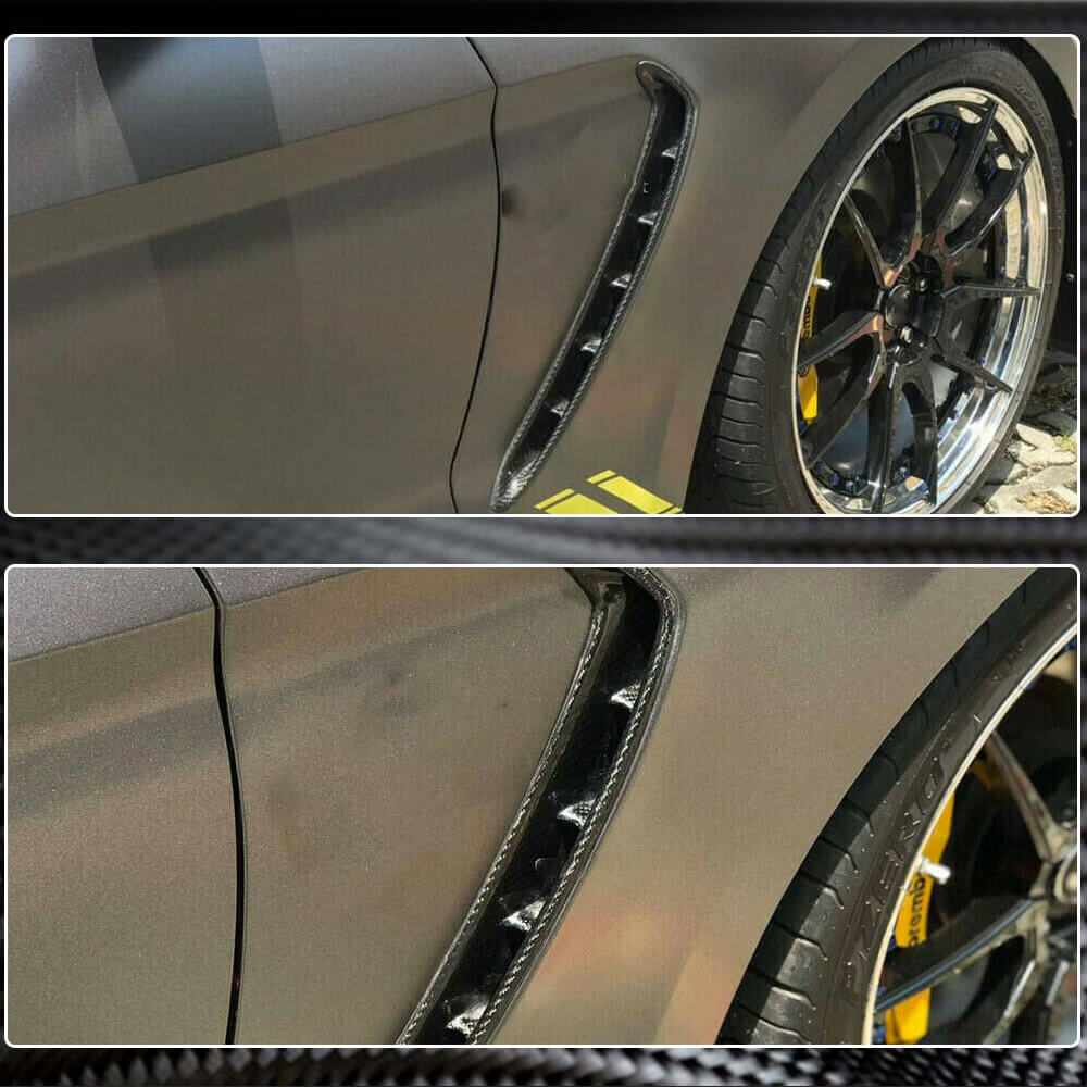 Front fender trims (2018-2023, Carbon) for Ford Mustang 2015-2023 - image 3