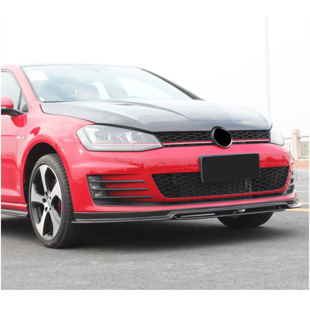 Lip V3 front bumper cover (for GTI HB 2012-2017, Carbon) for Volkswagen Golf 7/E-Golf - image 3