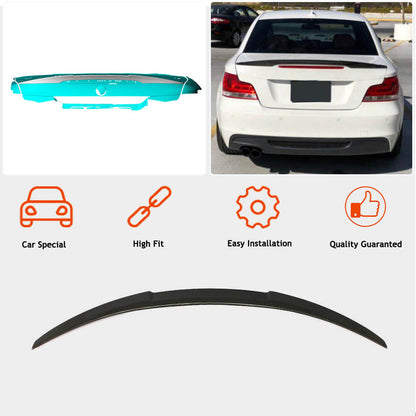 Rear Trunk Spoiler Carbon Fiber (Coupe) for BMW 1 series E81/82/87/88 2004-2011 - image 3
