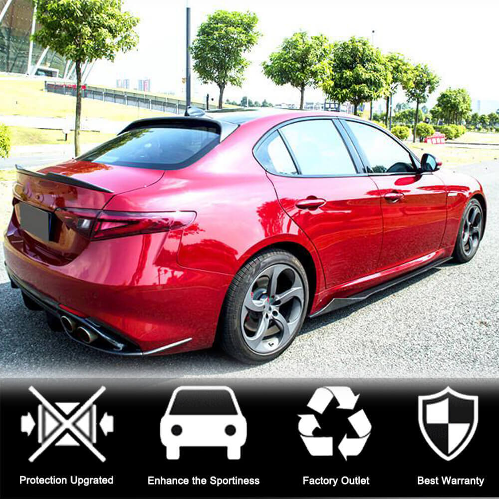 Side Skirts V3 (for Base/Sport, Carbon) for Alfa Romeo Giulia 2016-2022 - image 3
