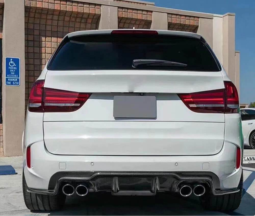 Rear Bumper Diffuser Carbon Fiber V1 (for F85) for BMW X5 F-15 2013-2018 - image 3