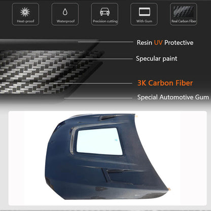 Hood V1 (Carbon) for Mercedes C-class W205 2014-2021 - image 3