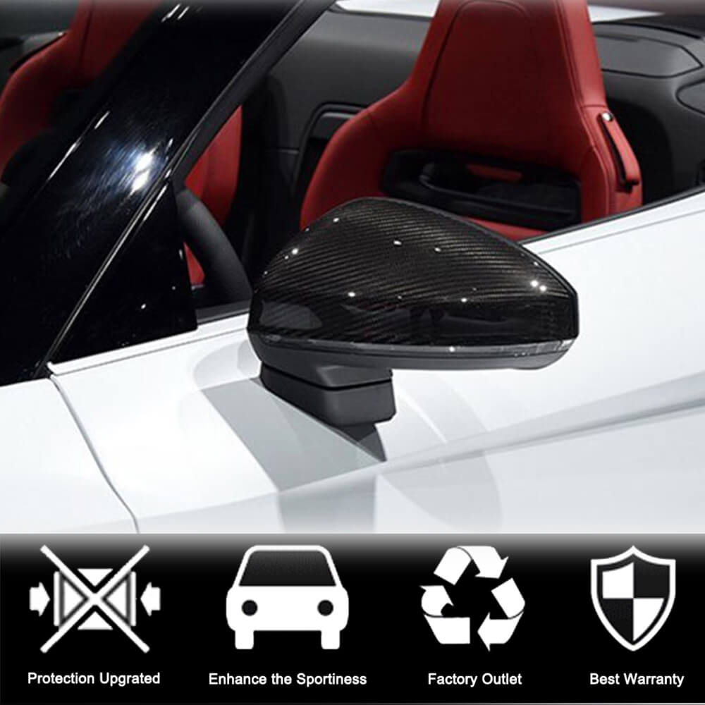 Mirror Covers (Carbon) for Audi ТТ 2014-2023 - image 3