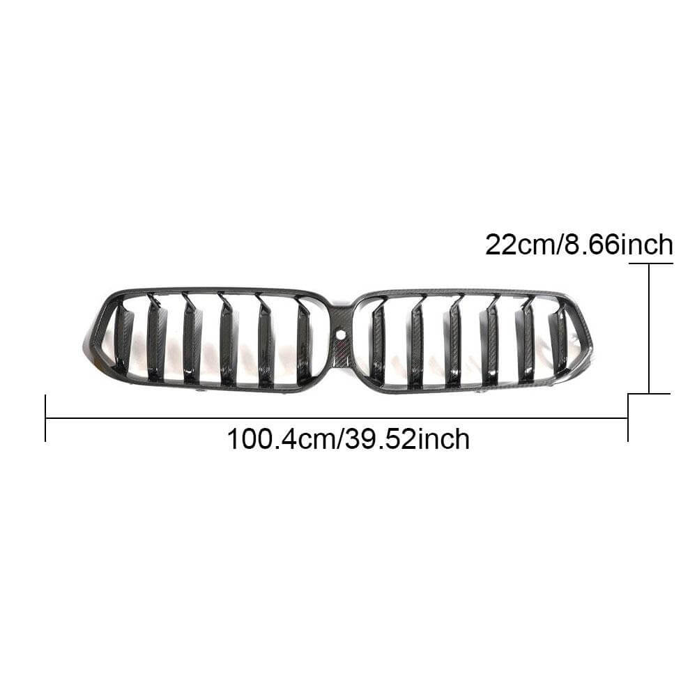 M-Look V1 Kidney Grilles (2020-2023, Carbon) for BMW 6 Series G32 2017- - image 3