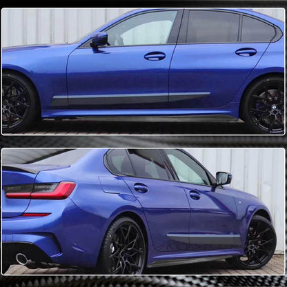 Side Skirt Extensions V4 (for G20 M-Sport, Carbon) for BMW 3 Series G20/G21 2018- - image 2