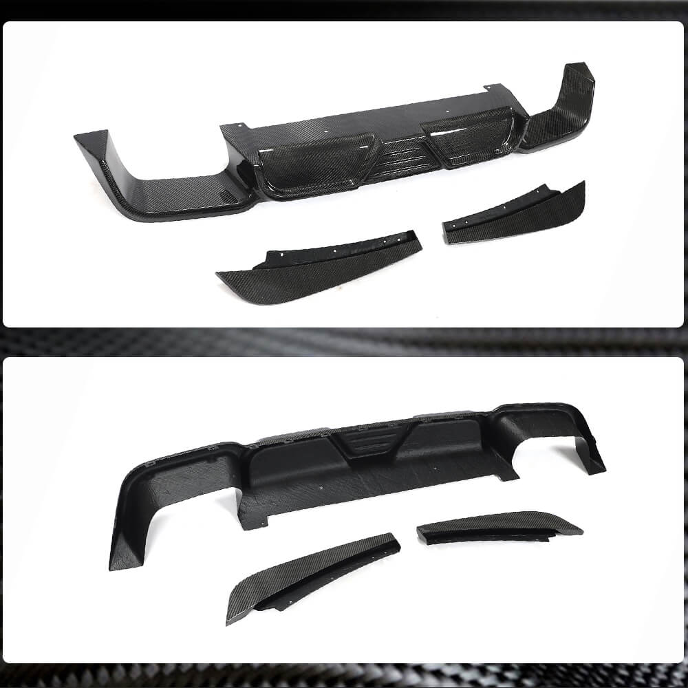 Rear Bumper Diffuser Carbon Fiber (for F97) for BMW X3 G01 2018- - image 3