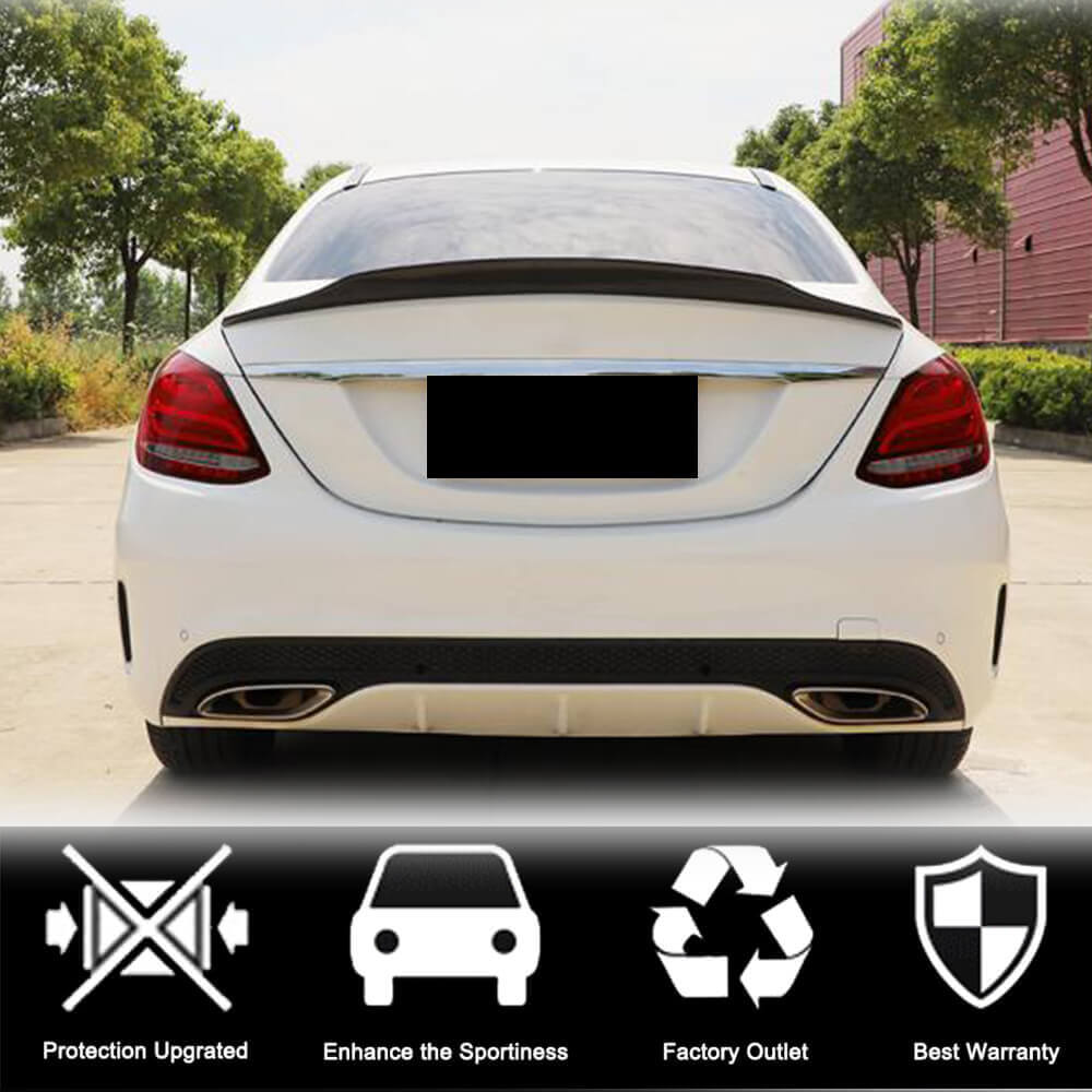 Spoiler V4 (for SD 2015-2021, Carbon) for Mercedes C-сlass W205 2014-2021 - image 3