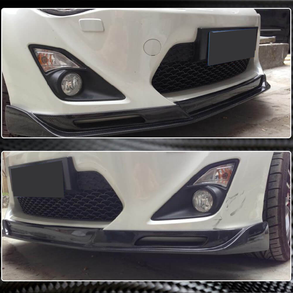 Front Bumper Lip Spoiler (Carbon) for Subaru BRZ 2012-2021 - image 3