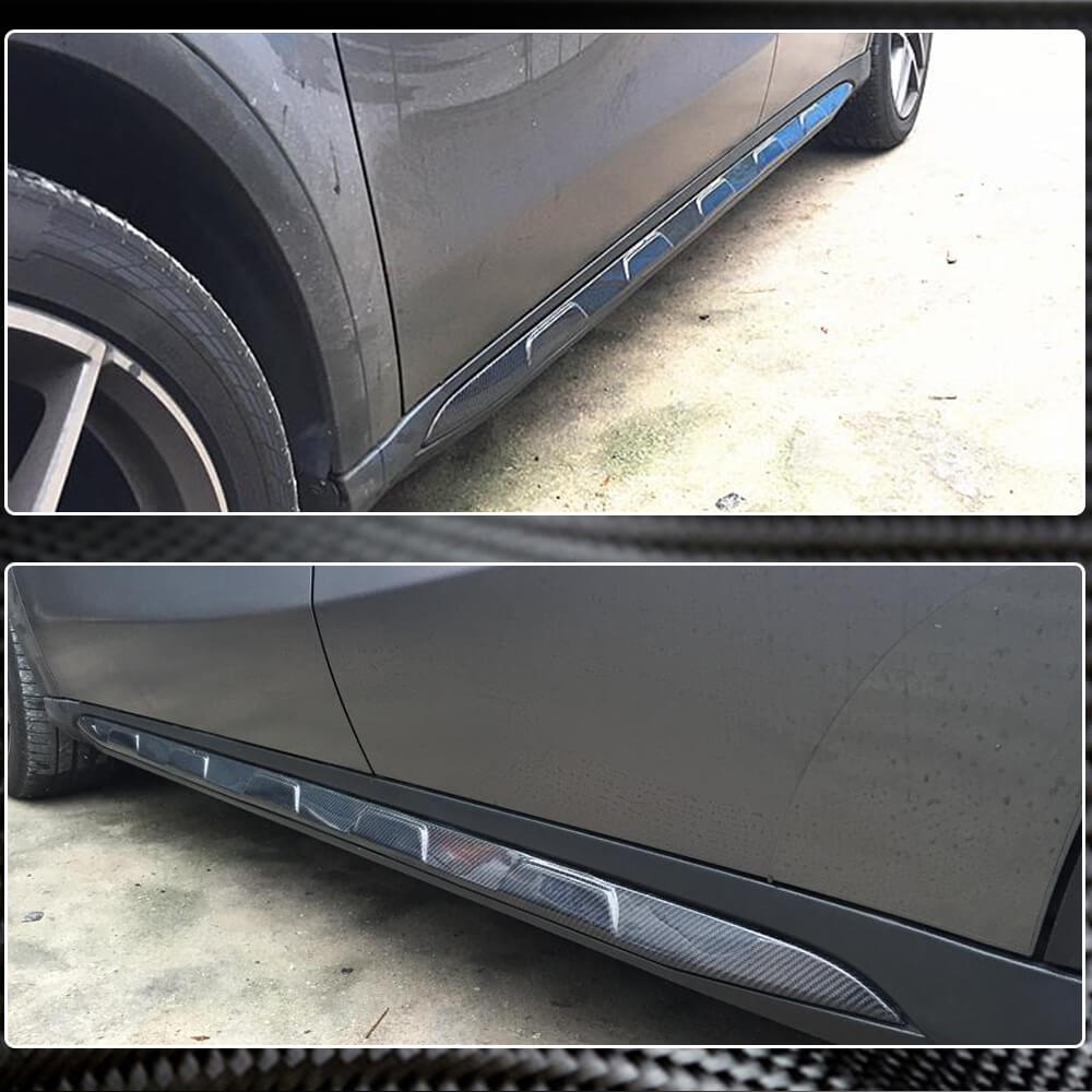 Side sills (for GLA45 AMG 2013-2016, Carbon) for Mercedes GLA X156 2014-2019 - image 3