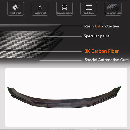 Front Bumper Lip V5 for M5 F90 2020-2024 Carbon for BMW 5 Series G30/G31 2017-2023 - image 3