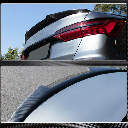Rear Trunk Spoiler Carbon Fiber V2 for Audi A6 C8 2018- - image 3