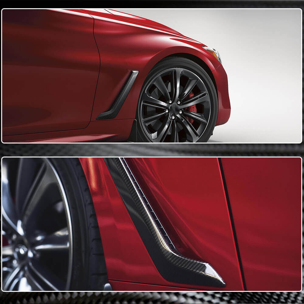 Front fenders (for Q60 2016-2022, Carbon) for Infiniti Q50/Q60 2013-2024 - image 3