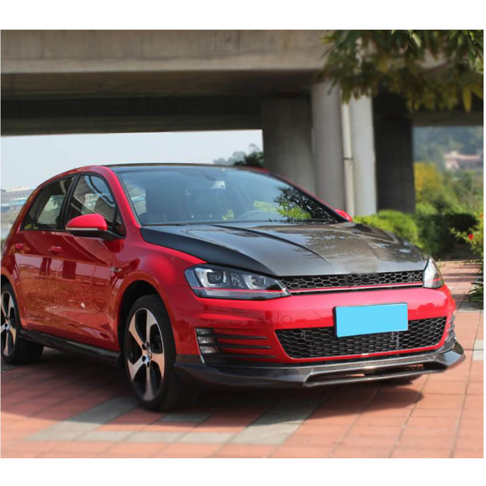 Front Bumper Lip V1 (for GTI HB 2012-2017, Carbon) for Volkswagen Golf 7/E-Golf 2012-2020 - image 3