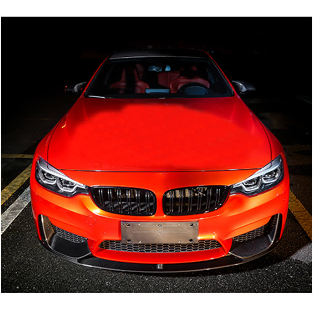 Front Bumper Lip Carbon Fiber V6 (for F82/F83) for BMW 4 series F-32 2012-2020 - image 3