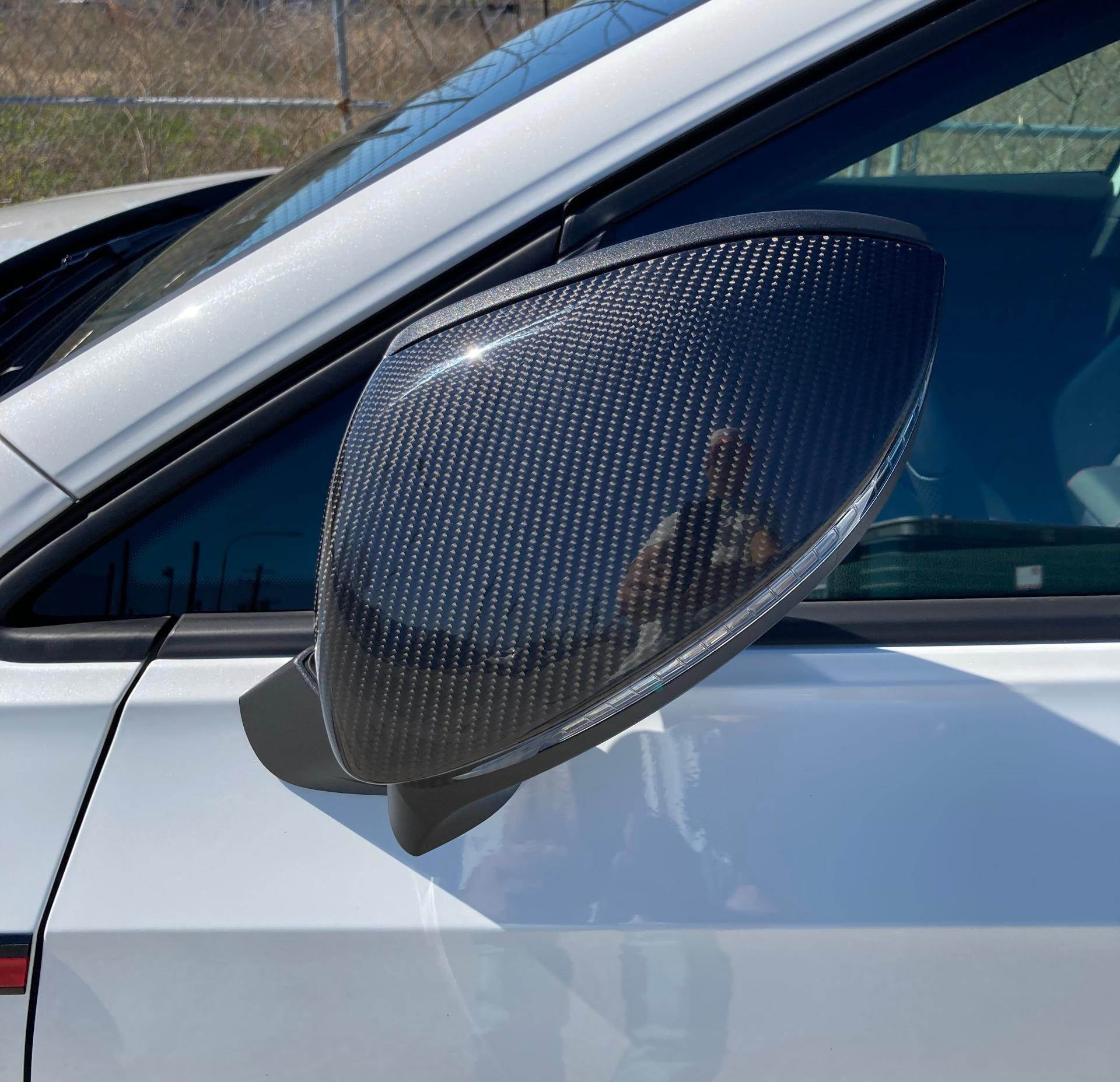 Mirror Covers (Carbon) for Volkswagen Golf 8 2019- - image 3