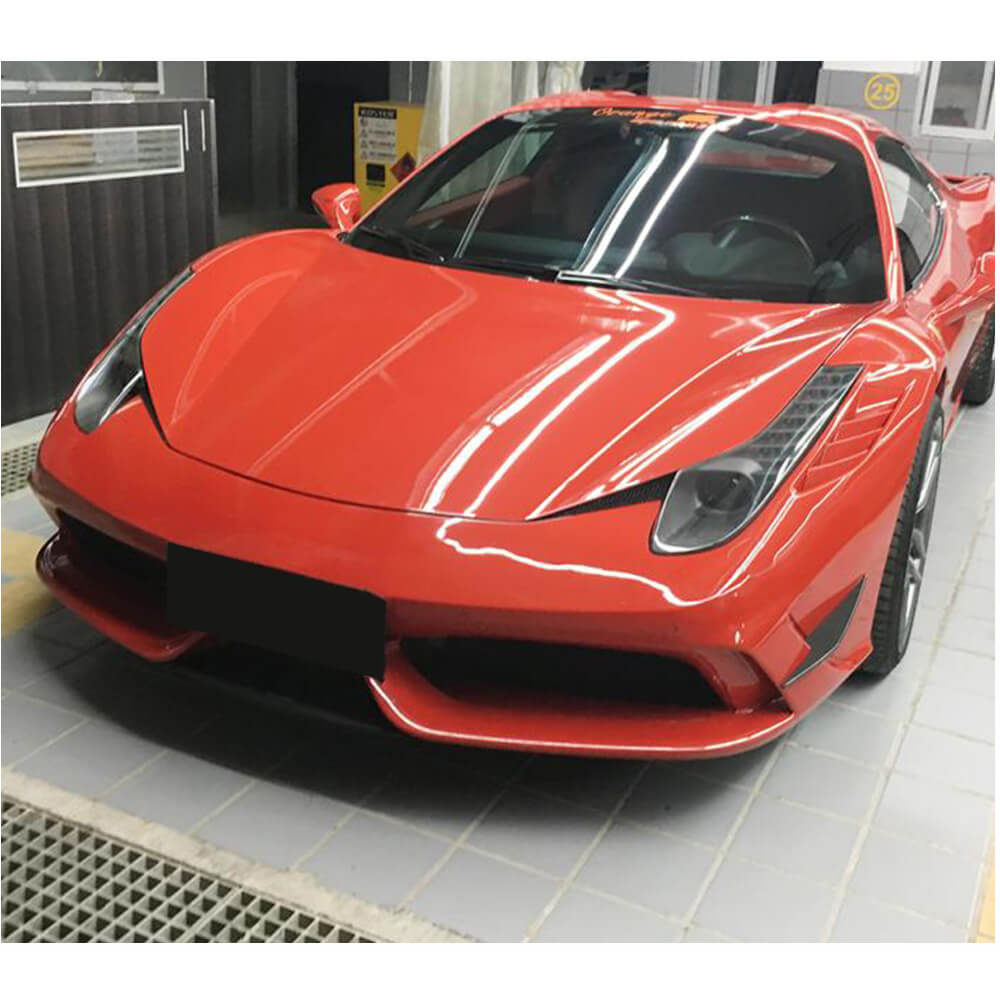 Covers on the front bumper (2014-2015, Carbon) for Ferrari 458 Italia - image 3