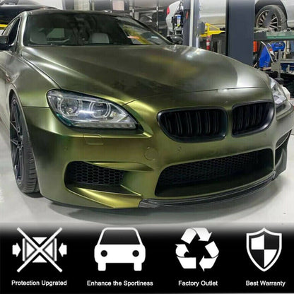 Front Bumper Lip Dry Carbon Fiber V6 for BMW 6 F12/F13/F06 2011-2015 - image 3