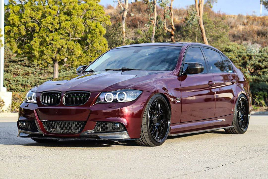 Front Bumper Splitters Carbon Fiber (for E90 2008-2011 M-Sport) for BMW 3 series E-90/91/92/93 2005-2011 - image 3