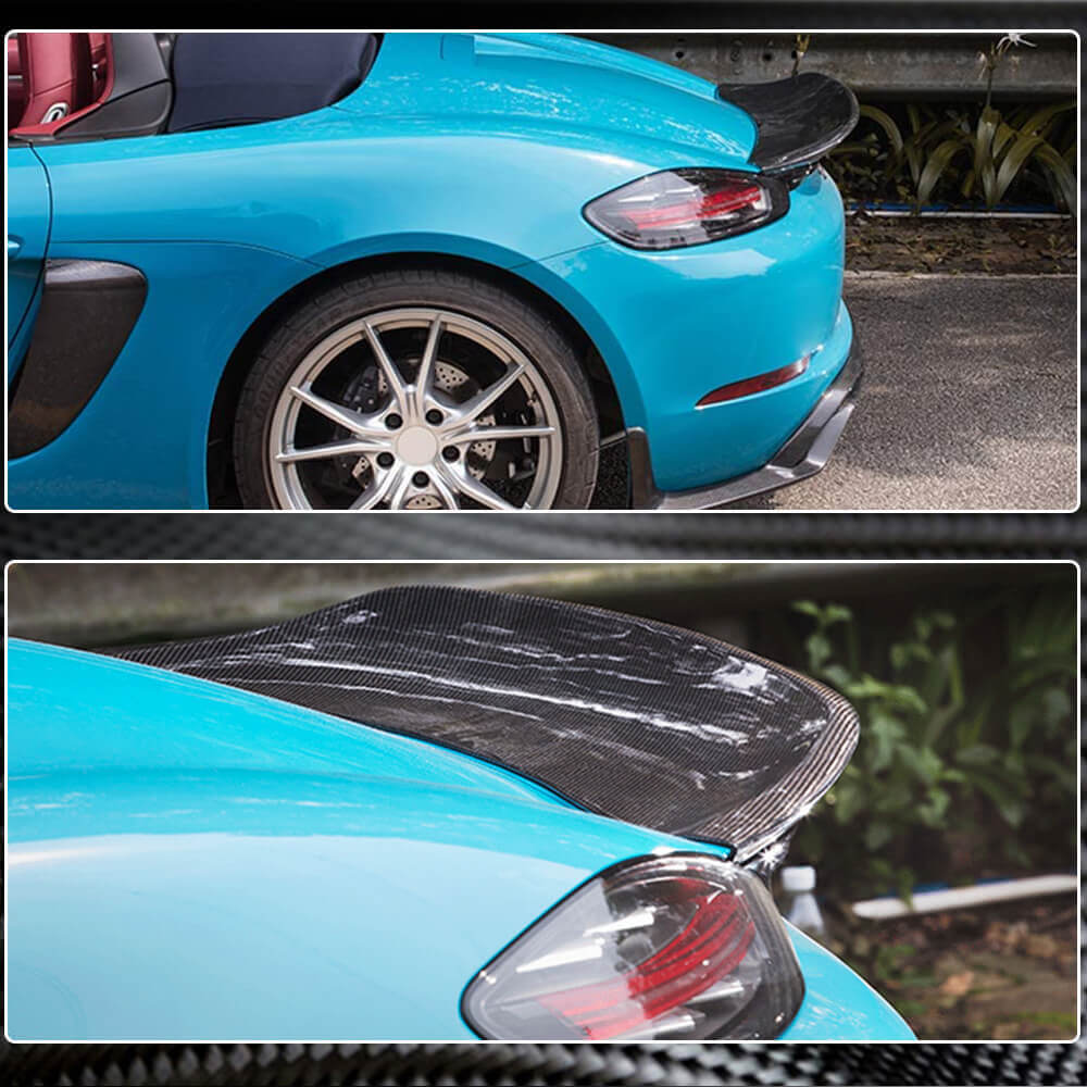 Spoiler V1 (for Boxster, Carbon) for Porsche Boxster/Cayman 982 (718) 2016- - image 3