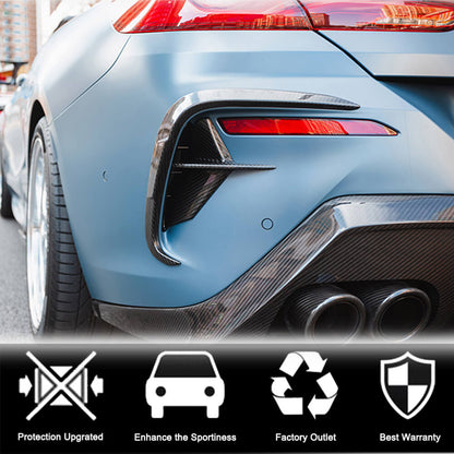 Rear Bumper Vents Dry Carbon Fiber (for M-Sport) for BMW 8 series G14/G15/G16 - image 3