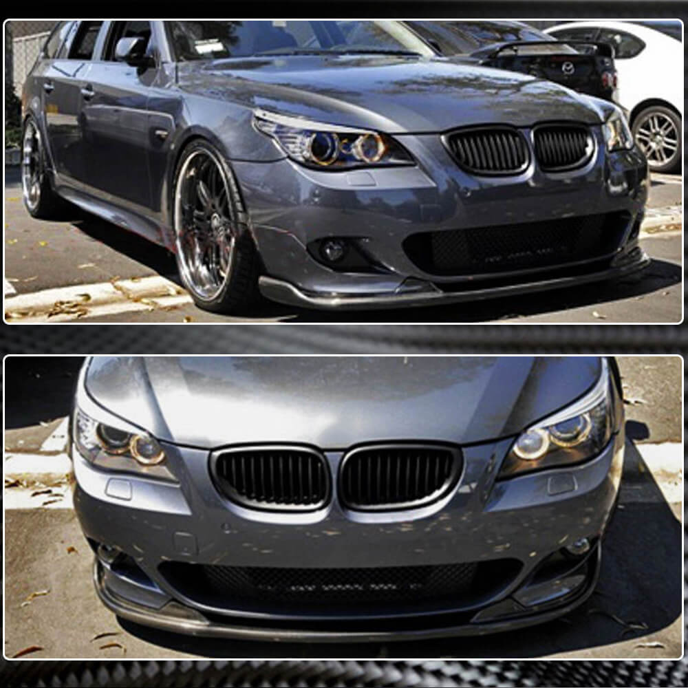 Front bumper lip (for M-Sport, Carbon) for BMW 5 Series E60/E61 2003-2010 - image 3