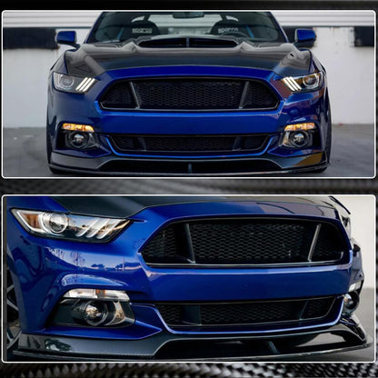 Radiator grille (2015-2017, Carbon) for Ford Mustang 2015-2023 - image 3