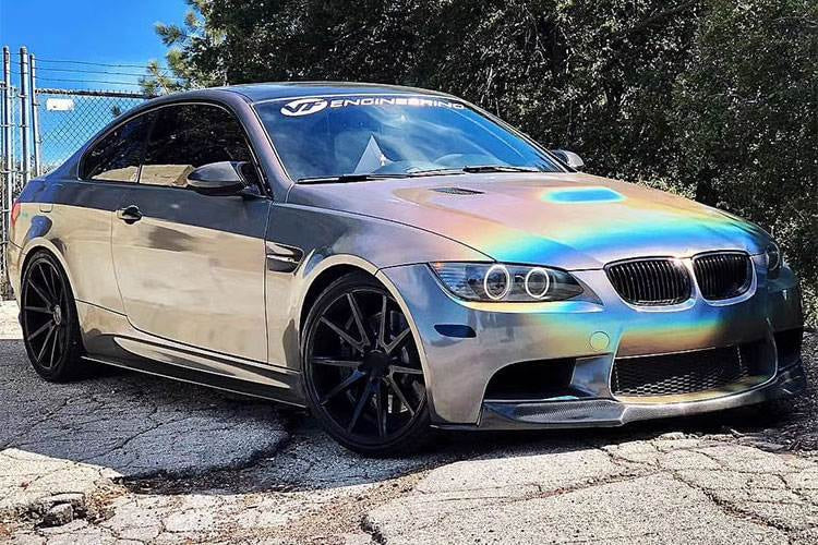 Front Bumper Lip V-Style (for M3, Carbon) for BMW 3 Series E92/E93 2006–2013 - image 3