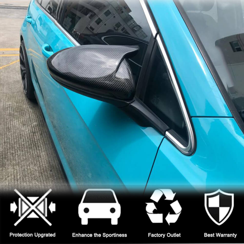 Mirror Covers V1 (Carbon) for Volkswagen Golf 7/E-Golf 2012-2020 - image 3