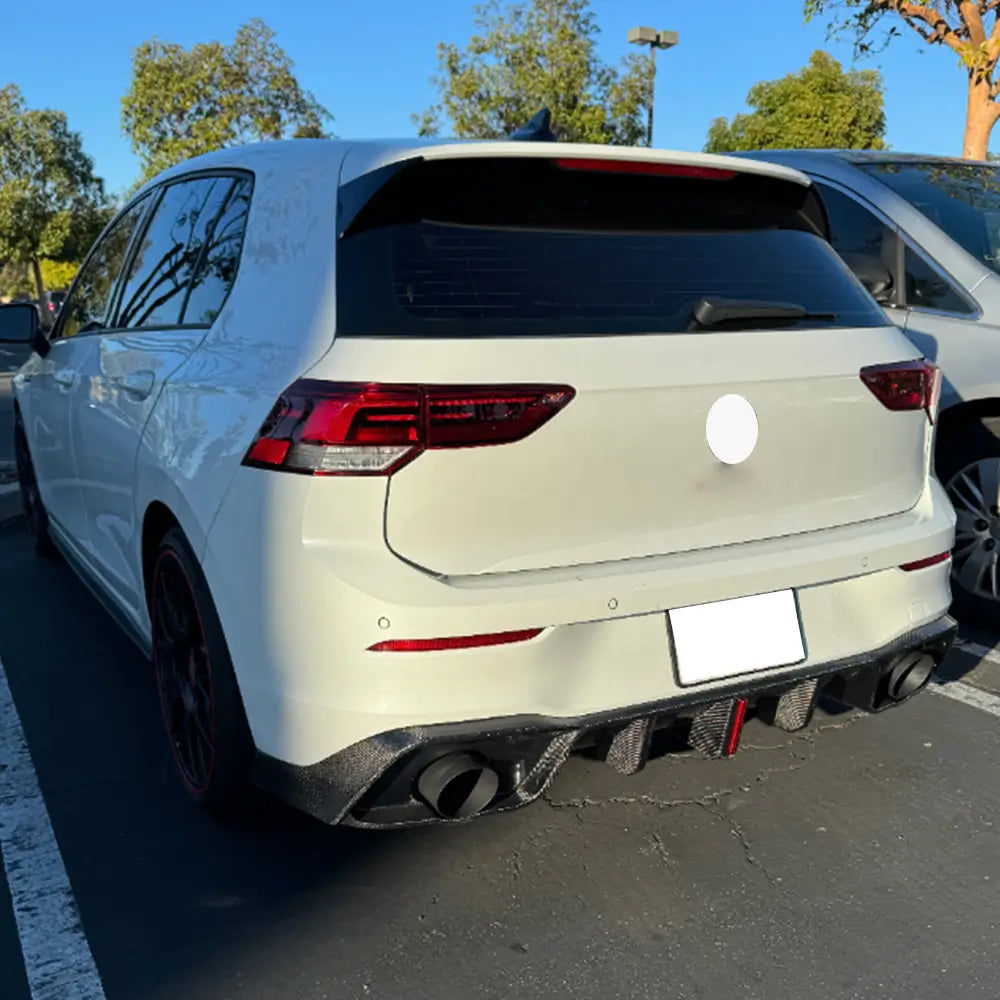 Rear bumper diffuser (for GTI HB, Carbon) for Volkswagen Golf 8 - image 3