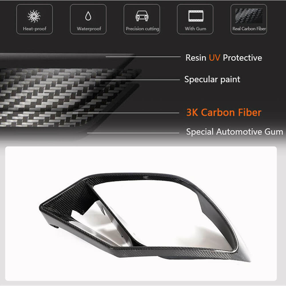 Bumper inserts (for GT43/GT50/GT53 2018-2022, Carbon) for Mercedes AMG GT 4 X290 - image 3