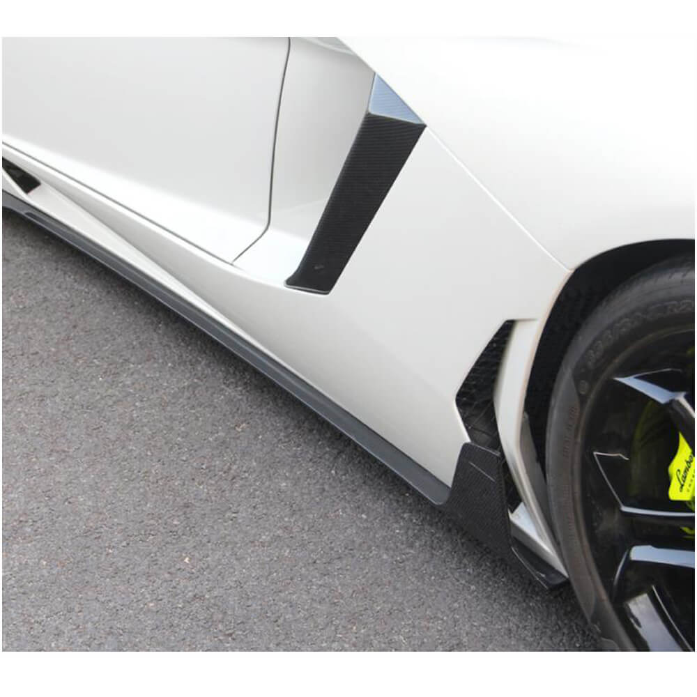 Side Skirt Extensions (Carbon) for Lamborghini Aventador 2011-2022 - image 3