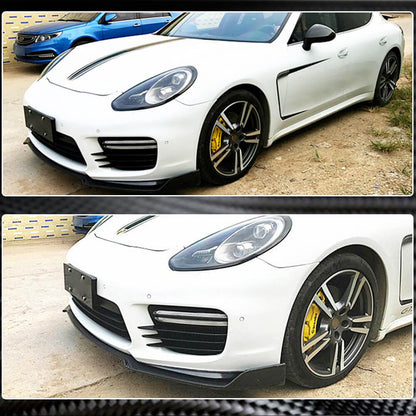 Front Bumper Lip V2 (for Turbo/Turbo S/GTS) for Porsche Panamera 2009-2016 - image 3