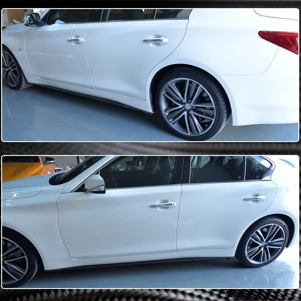 Side Skirts V2 (for Q50, Carbon) for Infiniti Q50/Q60 2013-2024 - image 3