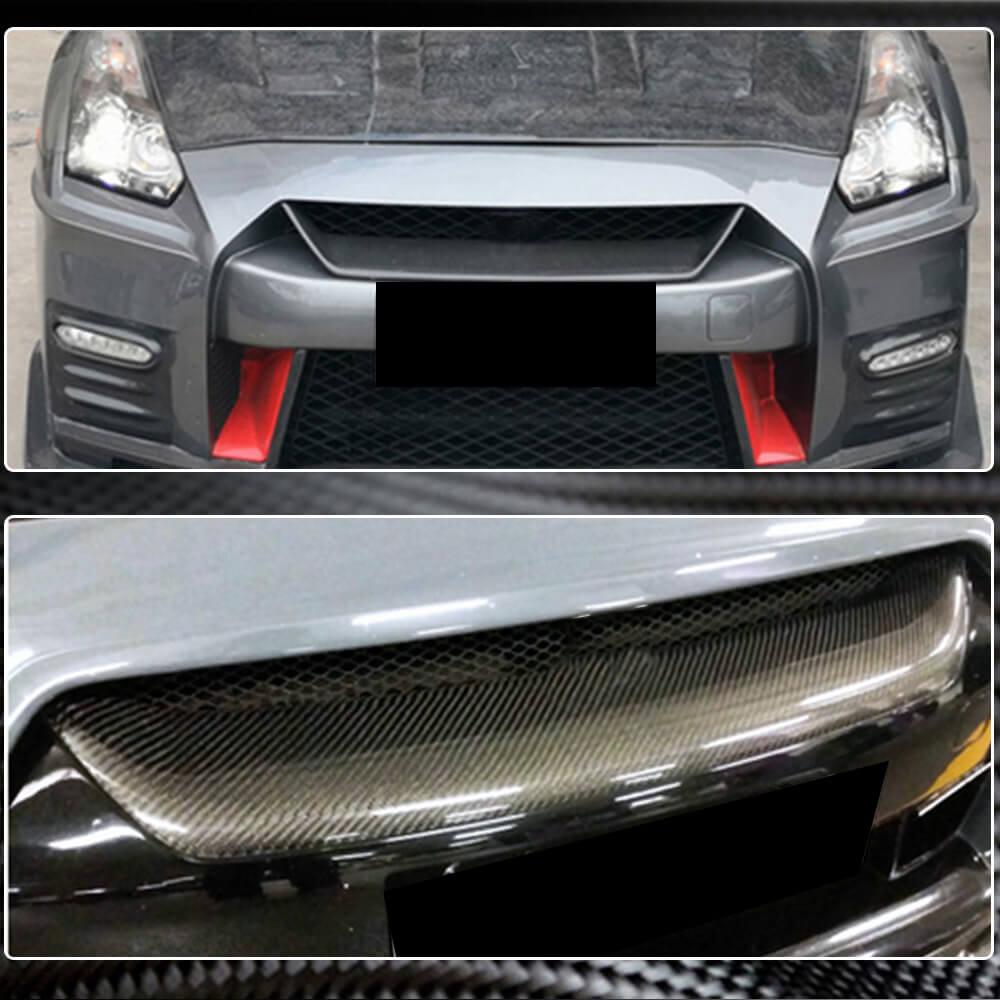 Grille Cover (2017-2019, Carbon) for Nissan GT-R 2008-2025 - image 3