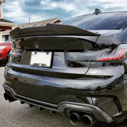 Rear Bumper Diffuser Carbon Fiber V2 (2019-2021, M-Sport) for BMW 3 series G20/21 2018- - image 3