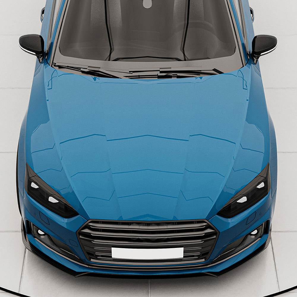 Front Bumper Lip V2 (for S-Line 2016-2020, Carbon) for Audi A5 2016-2025 - image 3