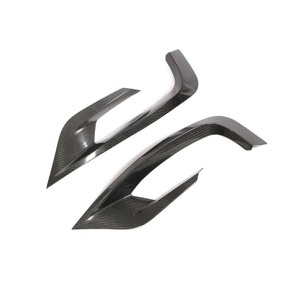 Covers on the front bumper (for AMG-Line 2014-2017, Carbon) for Mercedes S-class W222 - image 3