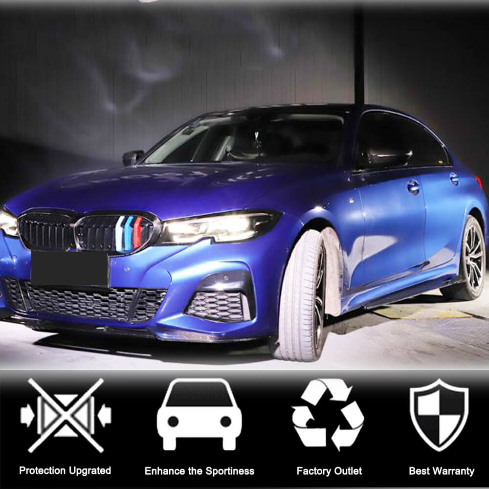 Side Skirt Extensions V2 (for G20, Carbon) for BMW 3 Series G20/21 2018- - image 3
