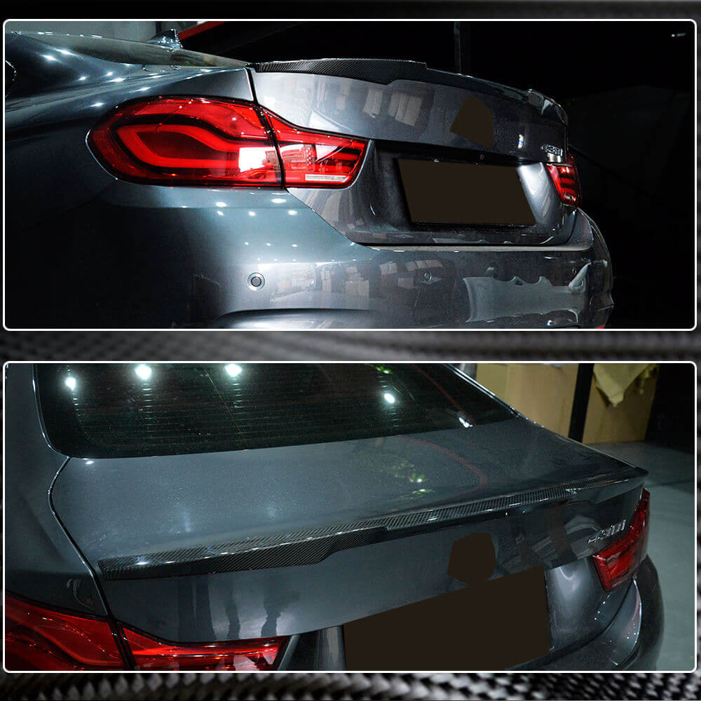 Rear Trunk Spoiler Carbon Fiber V7 (Coupe) for BMW 4 series F-32 2012-2020 - image 3
