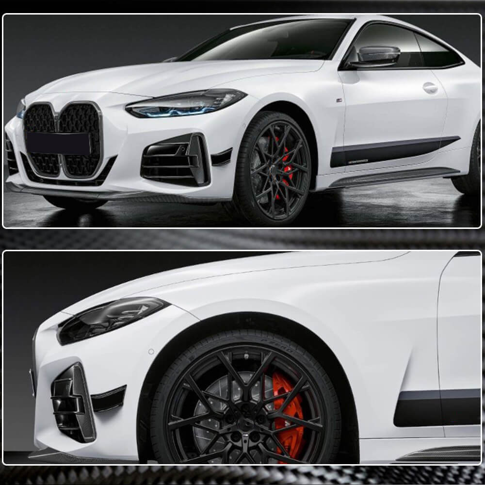Front Bumper Splitters Dry Carbon Fiber (for M-Sport) for BMW 4 series G22/23/26 2020- - image 3