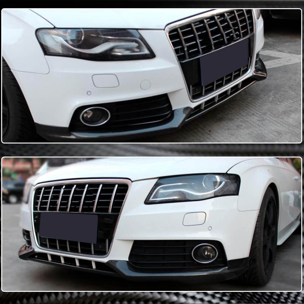 Front bumper Flap (for Base 2007-2011, Carbon) for Audi A4 B8 2007-2015 - image 3