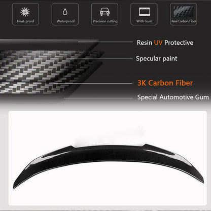 Rear Trunk Spoiler Carbon Fiber V2 for BMW X6 F-16 2014-2019 - image 3