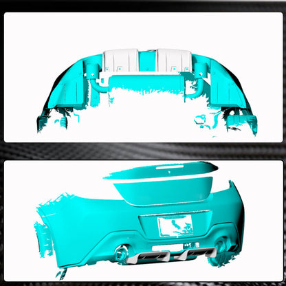 Rear bumper diffuser V1 (2021-2023, Carbon) for Subaru BRZ 2021- - image 3