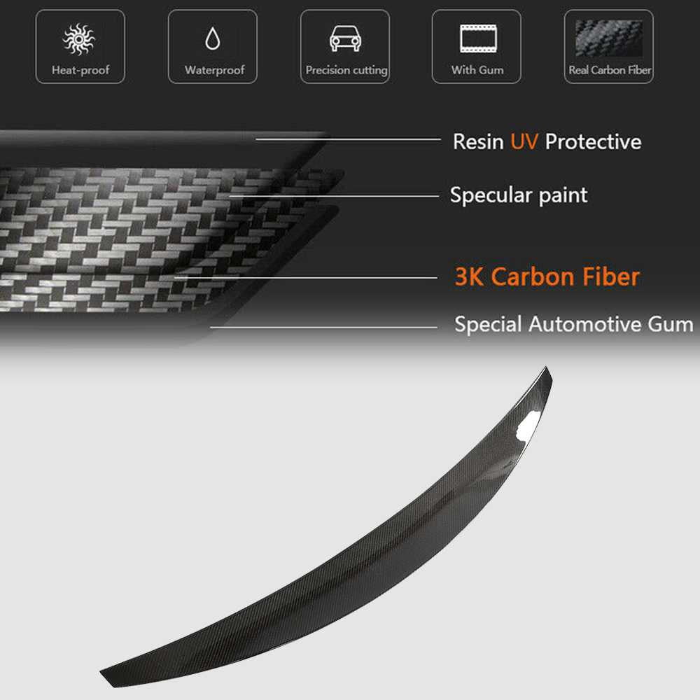 Spoiler V1 (for SD Carbon) for Audi A4 B9 2015-2024 - image 3